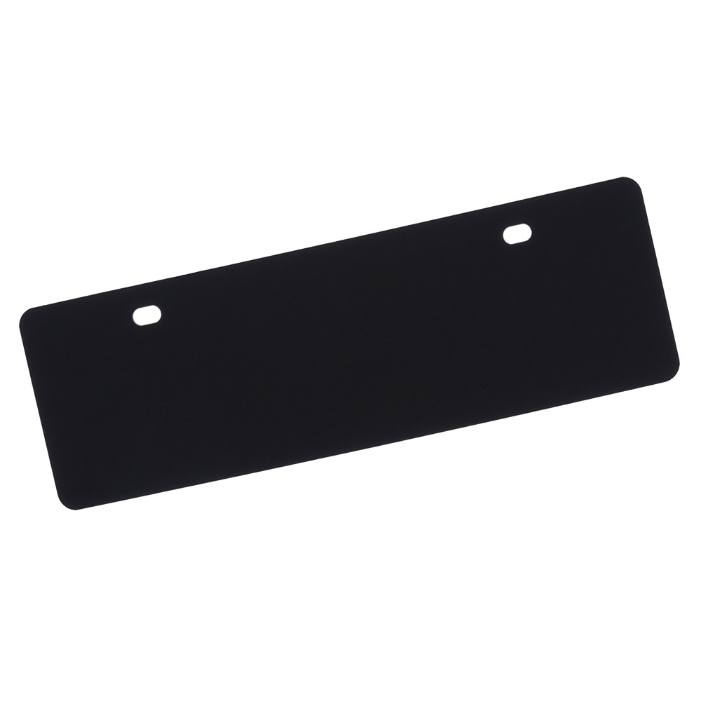 Plain Laser Mini License Plate (Black) eBay